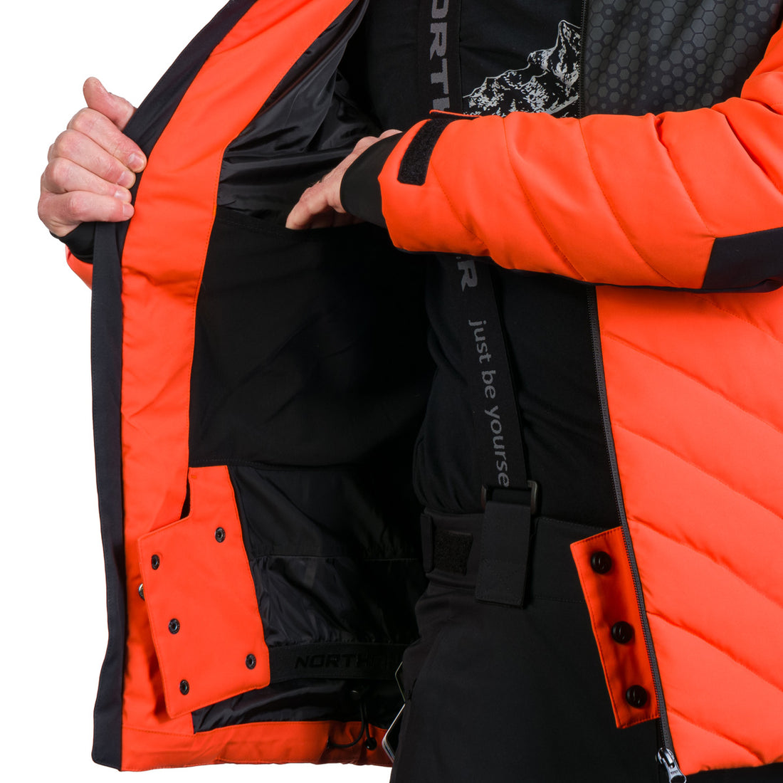 BU-5259SNW men's ski insulated comfort jacket ZENO