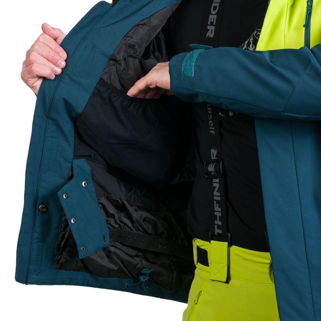 BU-5260SNW men's ski insulated trendy jacket WASH