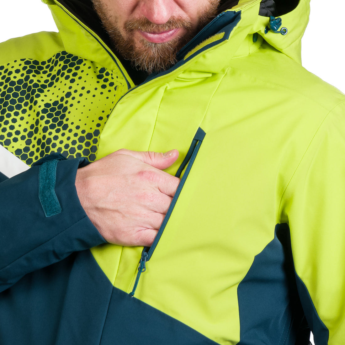 BU-5260SNW men's ski insulated trendy jacket WASH