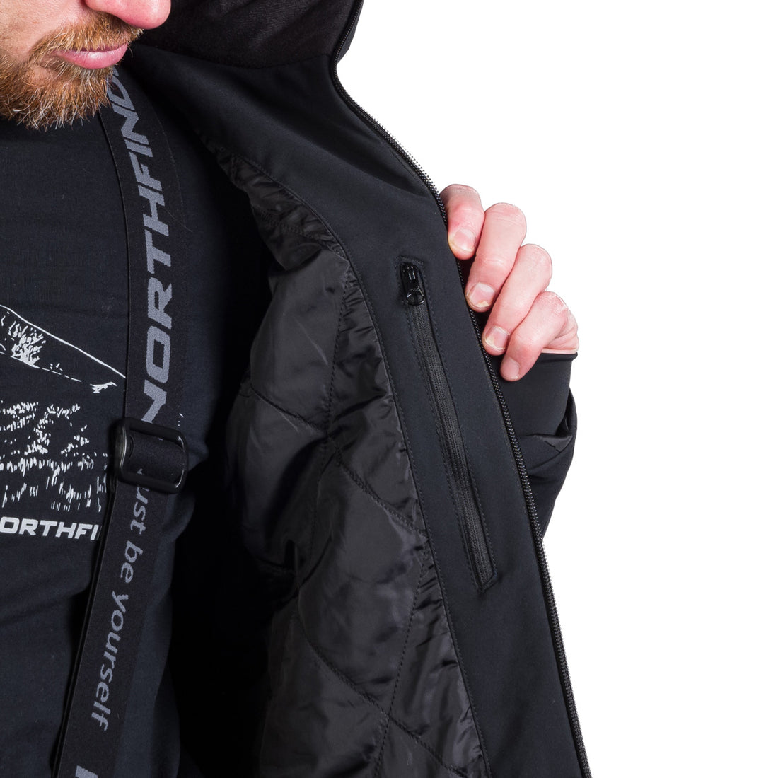BU-5261SNW men's ski insulated trendy jacket HARDY