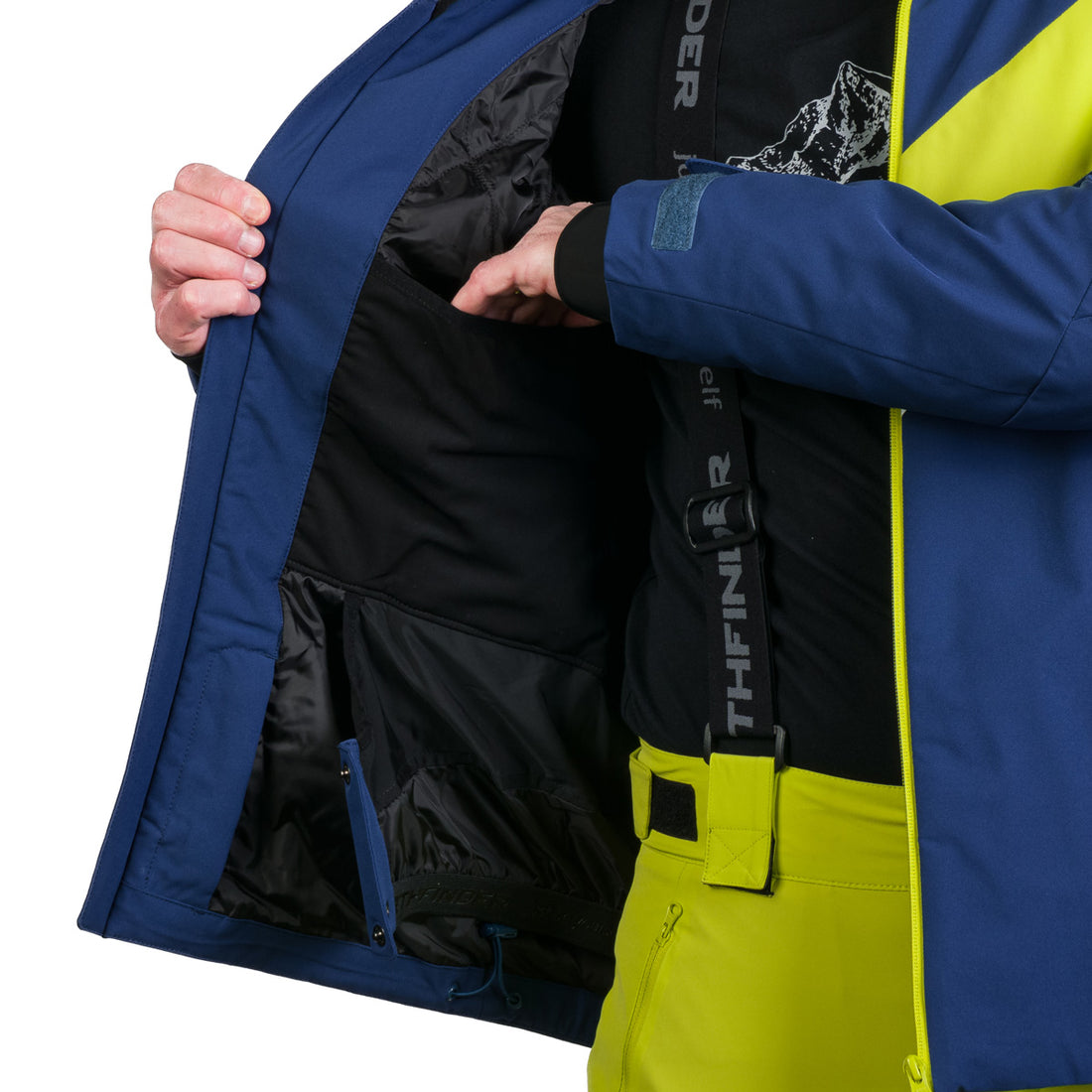 BU-5261SNW men's ski insulated trendy jacket HARDY