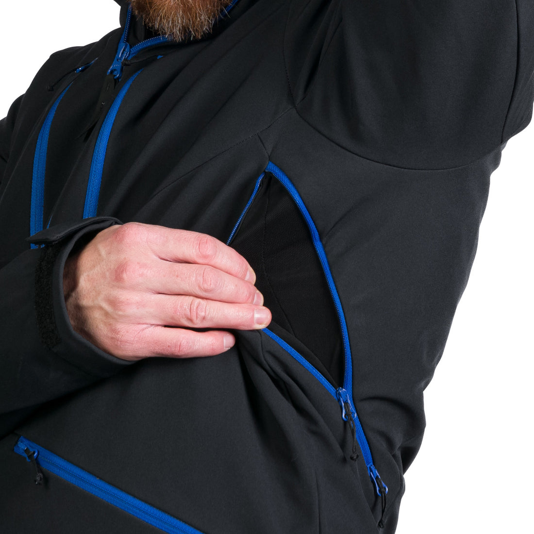 BU-5263SNW men's ski softshell insulated jacket ALPHONSE