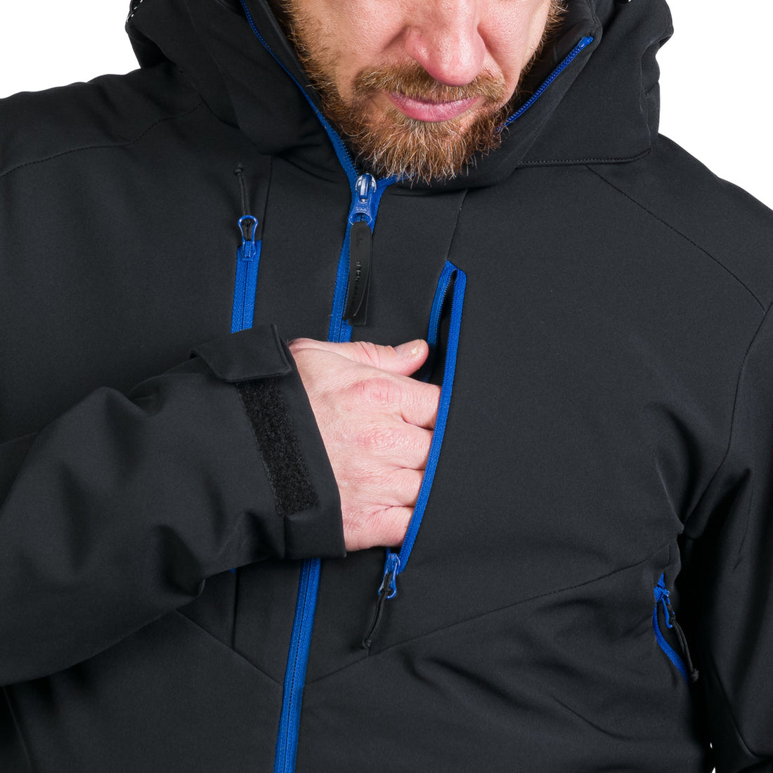 BU-5263SNW men's ski softshell insulated jacket ALPHONSE