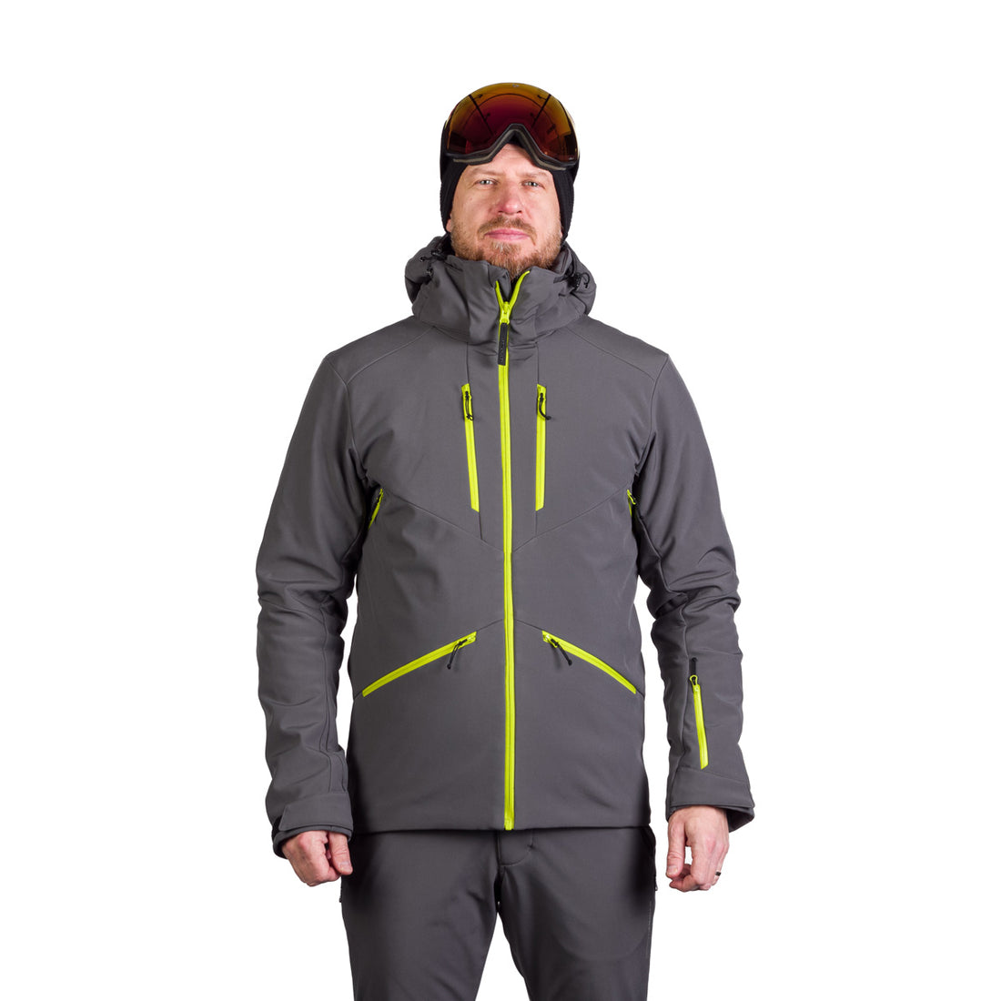 BU-5263SNW men's ski softshell insulated jacket ALPHONSE