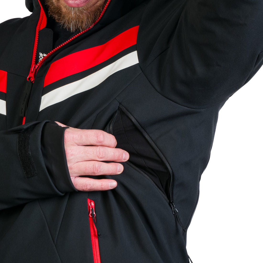 BU-5264SNW men's ski softshell insulated jacket UGO