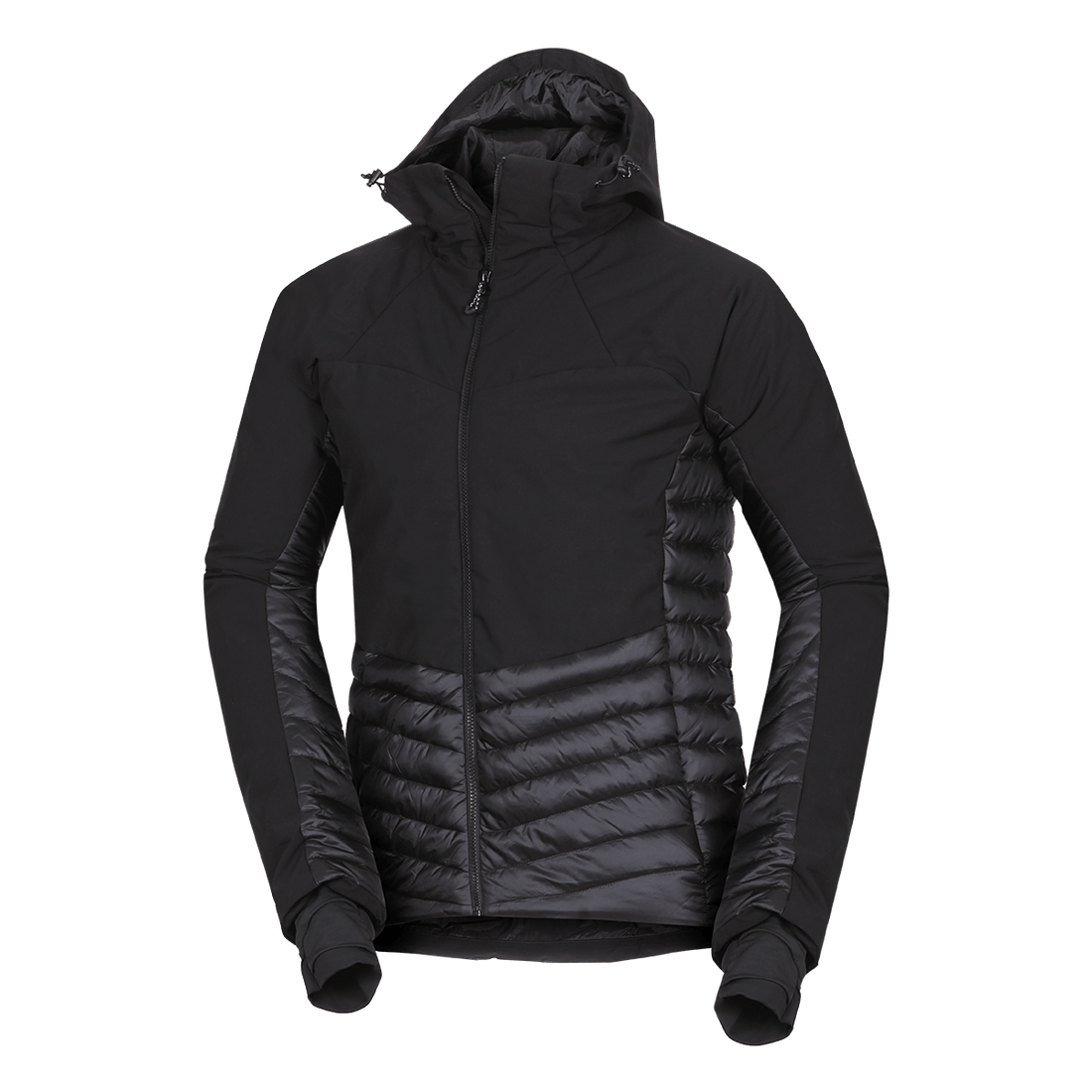 BU-5334OR men's outdoor hoody softshell hybrid jacket EMERYK