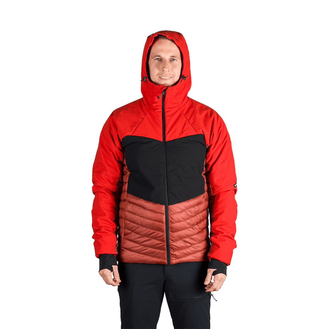 BU-5334OR men's outdoor hoody softshell hybrid jacket EMERYK