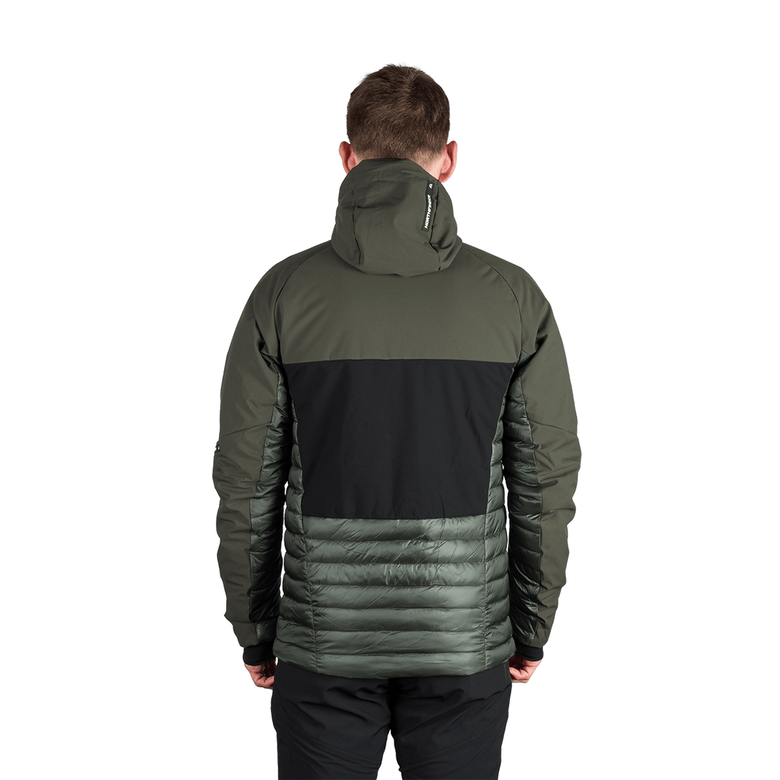 BU-5334OR men's outdoor hoody softshell hybrid jacket EMERYK