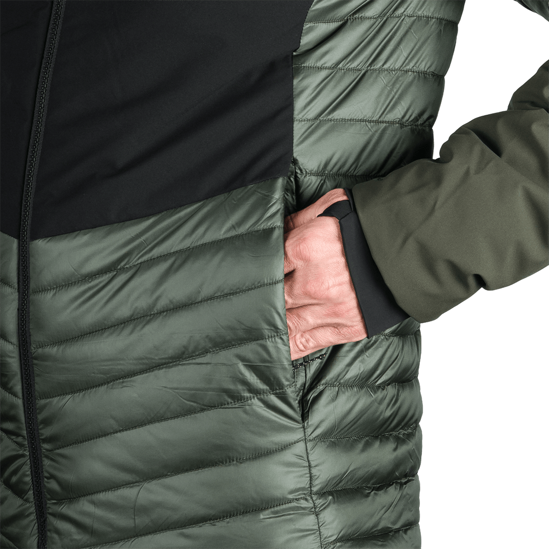 BU-5334OR men's outdoor hoody softshell hybrid jacket EMERYK