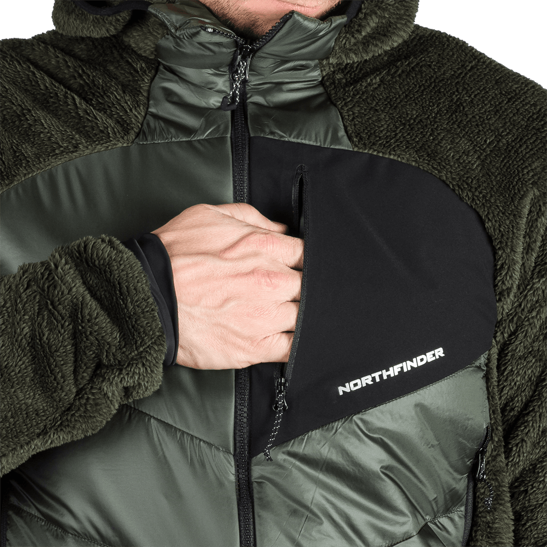 BU-5335OR men's hybrid outdoor jacket EMERYTH