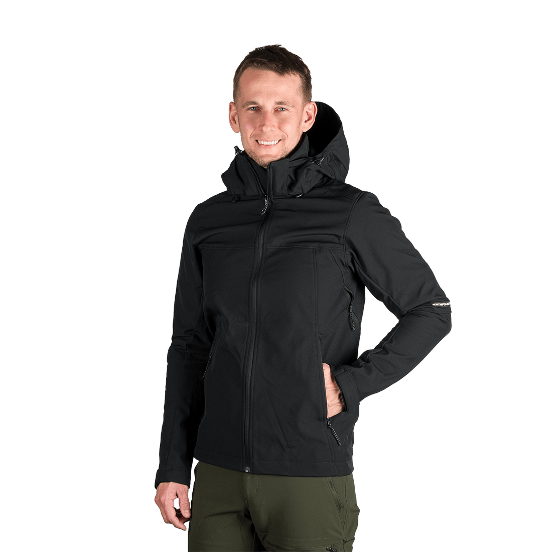 BU-5336OR men's travel softshell hood off jacket 3L ANTONI