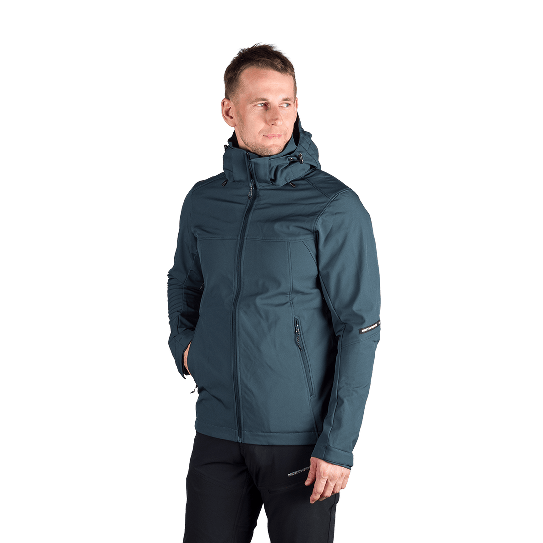 BU-5336OR men's travel softshell hood off jacket 3L ANTONI