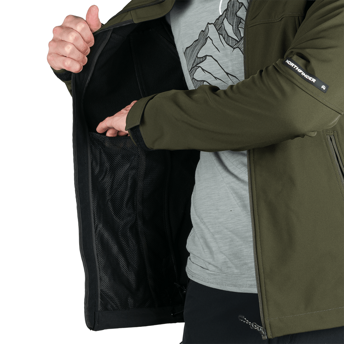 BU-5336OR men's travel softshell hood off jacket 3L ANTONI
