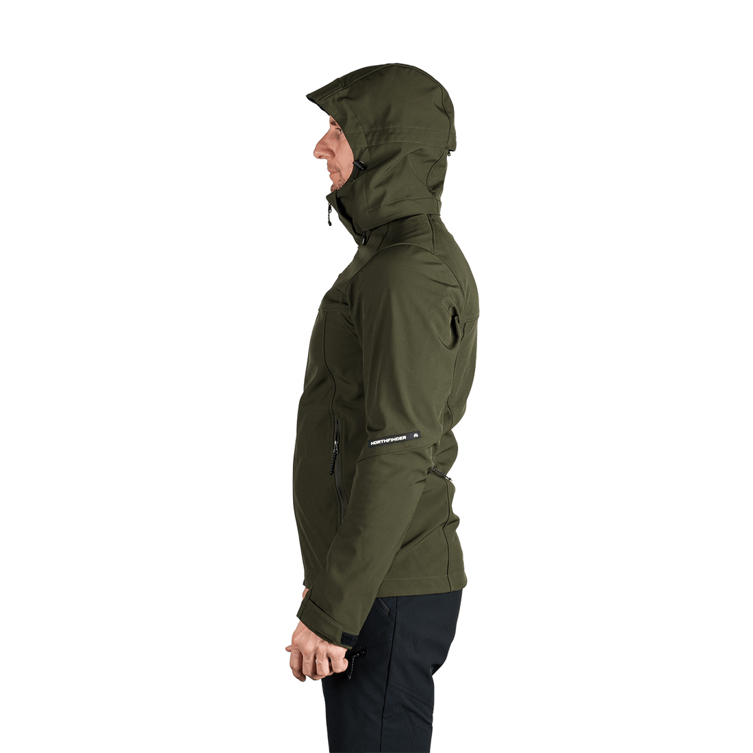 BU-5336OR men's travel softshell hood off jacket 3L ANTONI