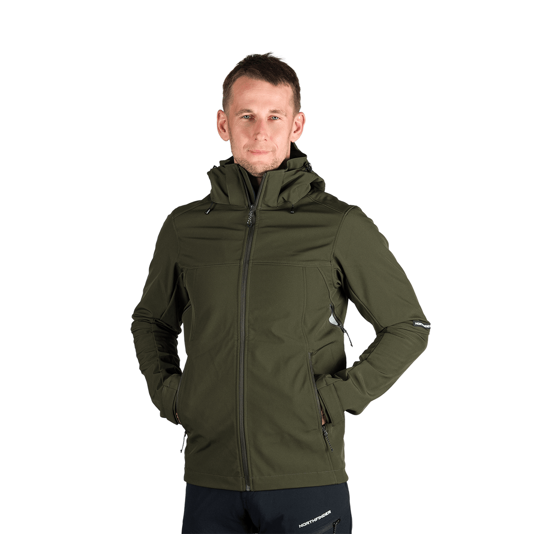 BU-5336OR men's travel softshell hood off jacket 3L ANTONI