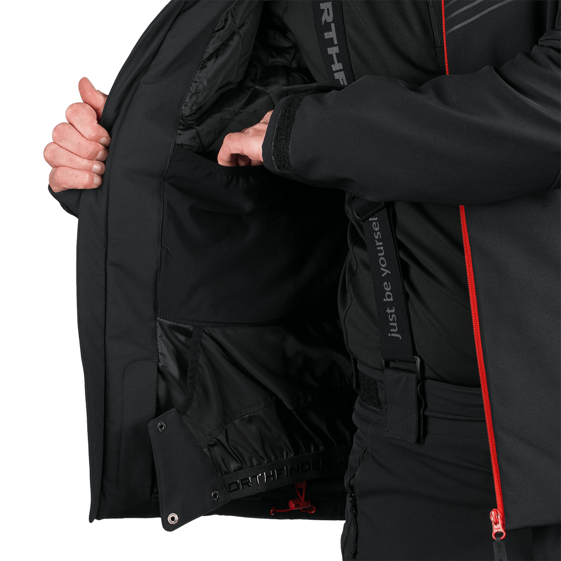 BU-5352SNW men's ski softshell insulated jacket BARTALAN