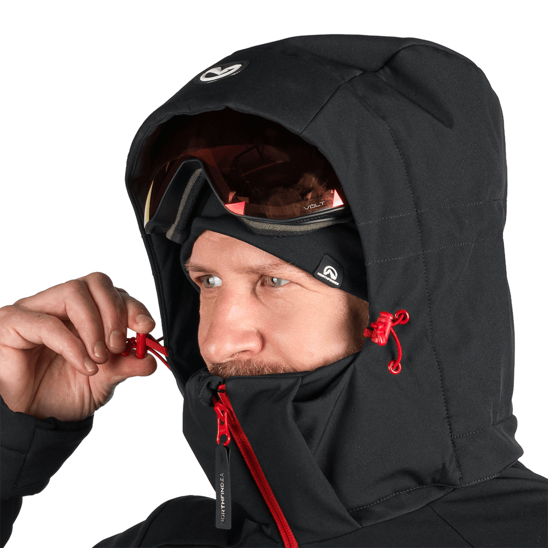 BU-5352SNW men's ski softshell insulated jacket BARTALAN