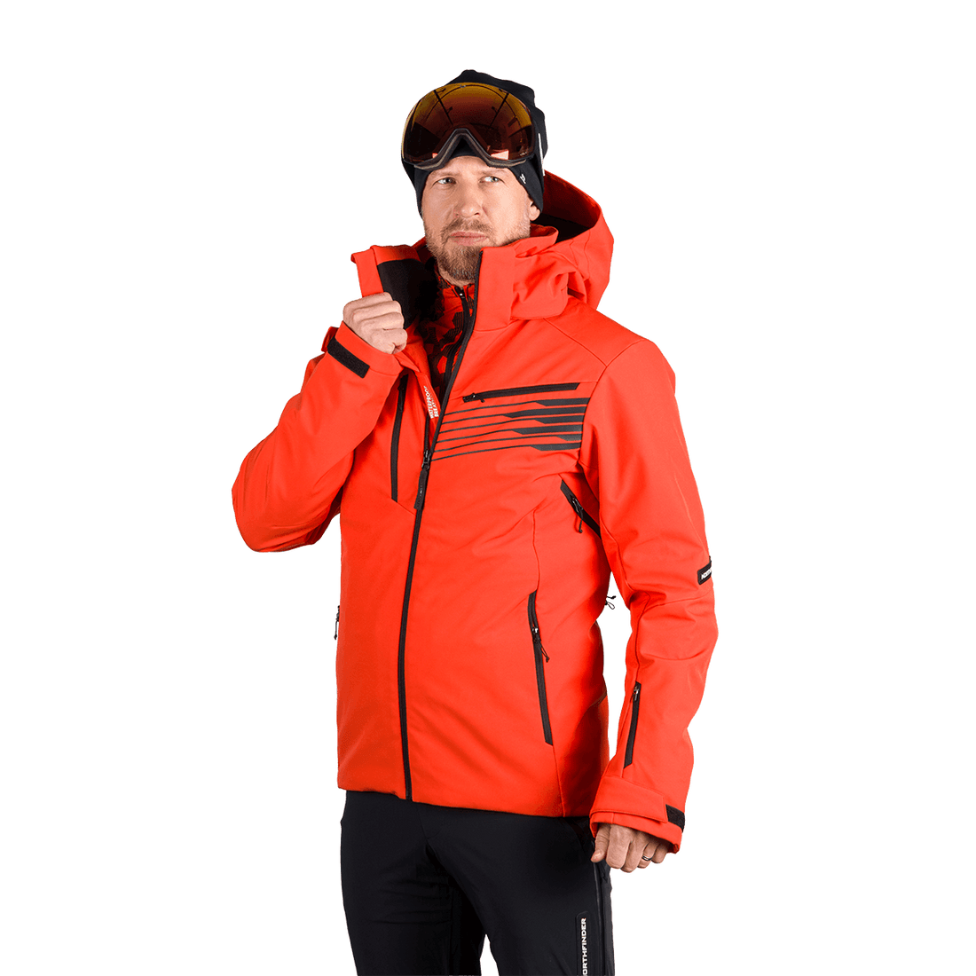 BU-5352SNW men's ski softshell insulated jacket BARTALAN