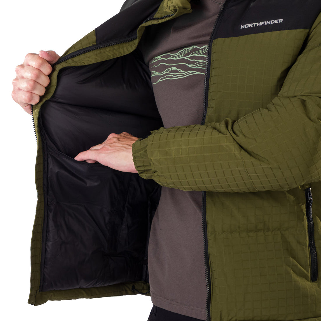 BU-5366SP men's winter sport insulated trendy jacket PRIDBOR