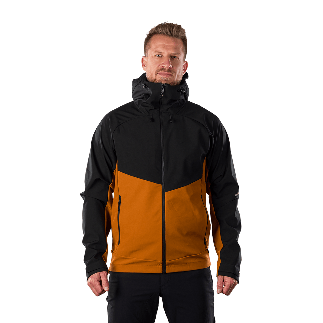 BU-5396OR men's outdoor softshell jacket 3L CLIFTON