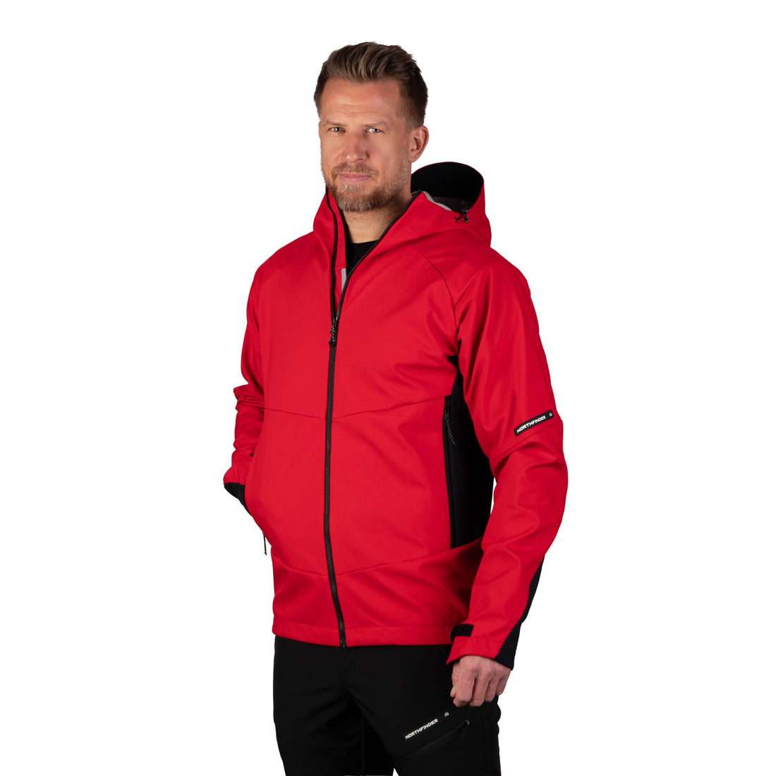 BU-5440OR men's outdoor hoody softshell jacket 3L AMADEU