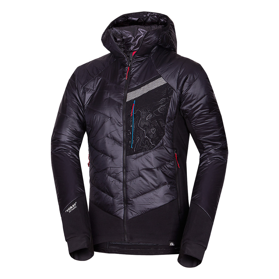 BU-5505PRO men's hybrid active jacket with Primaloft