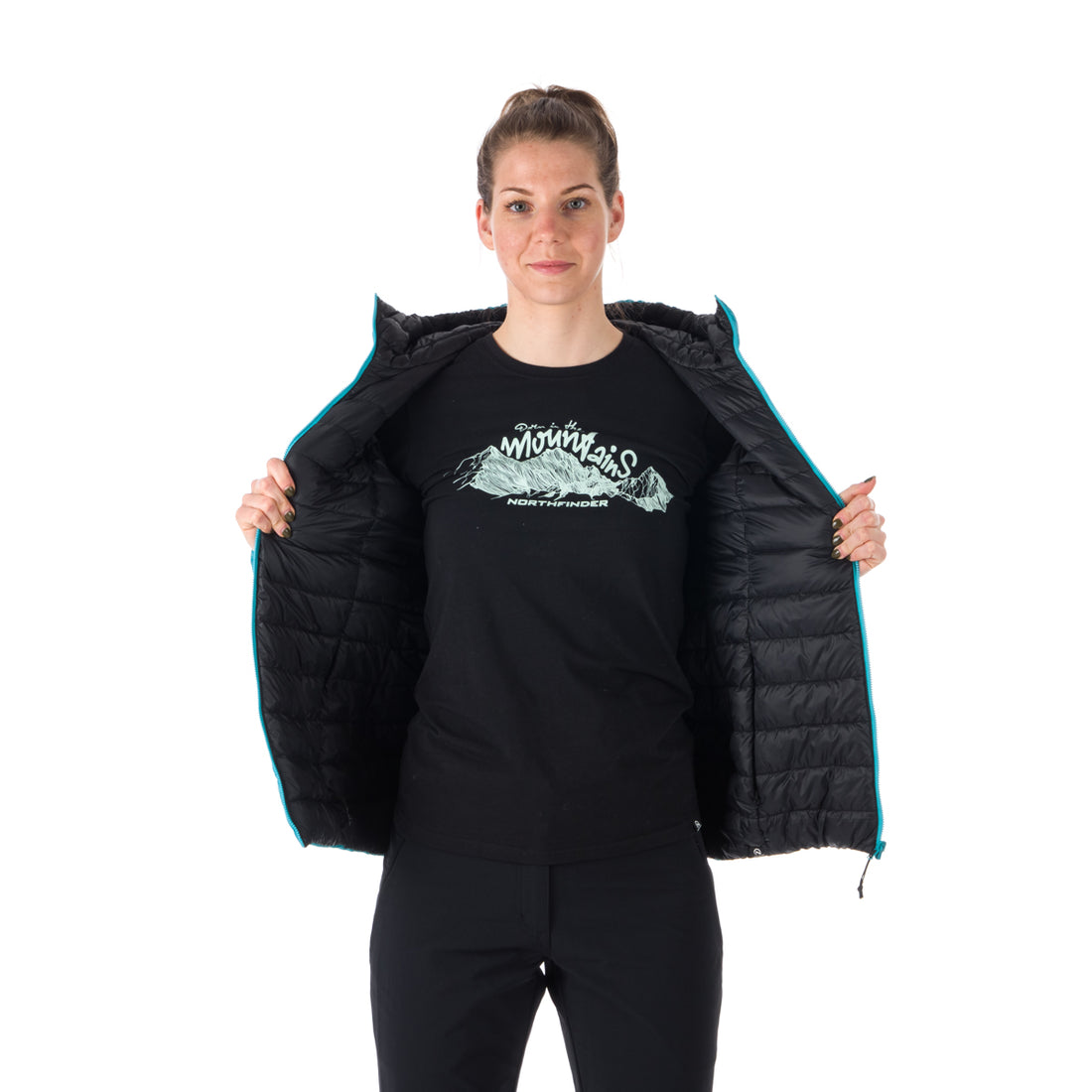 BU-6034OR women's insulated reversible hoody jacket ANNIE