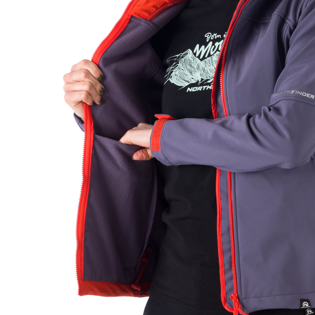 BU-6035OR women's travel elegant softshell jacket 3L ASHLEE