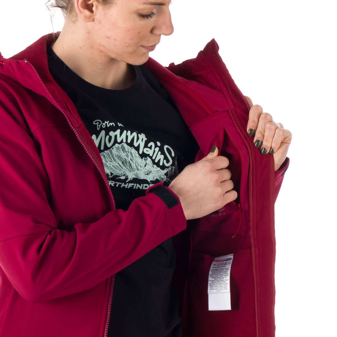 BU-6035OR women's travel elegant softshell jacket 3L ASHLEE