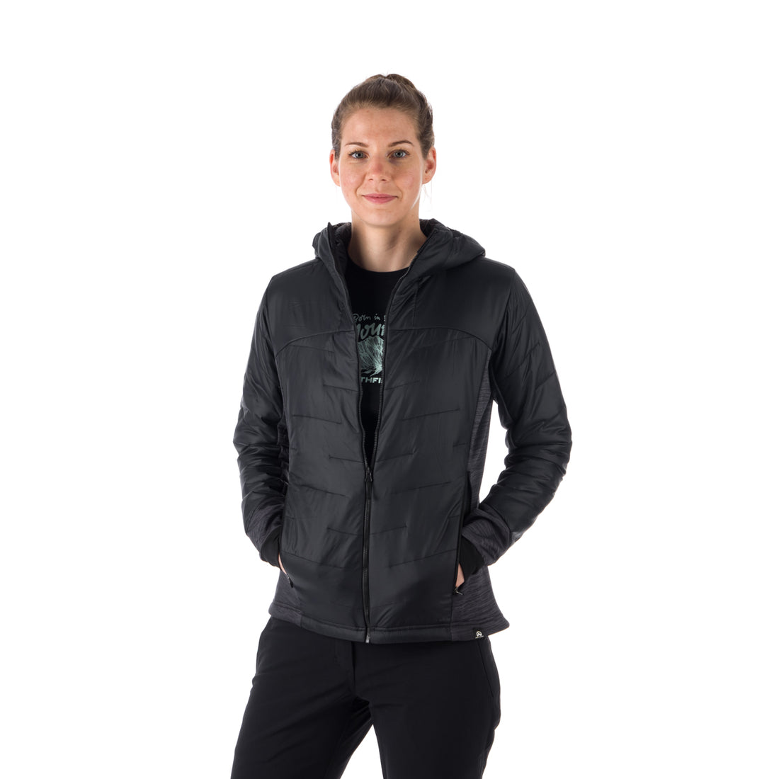 BU-6036OR women's hybrid active trekking jacket with PrimaLoft AUBRIE