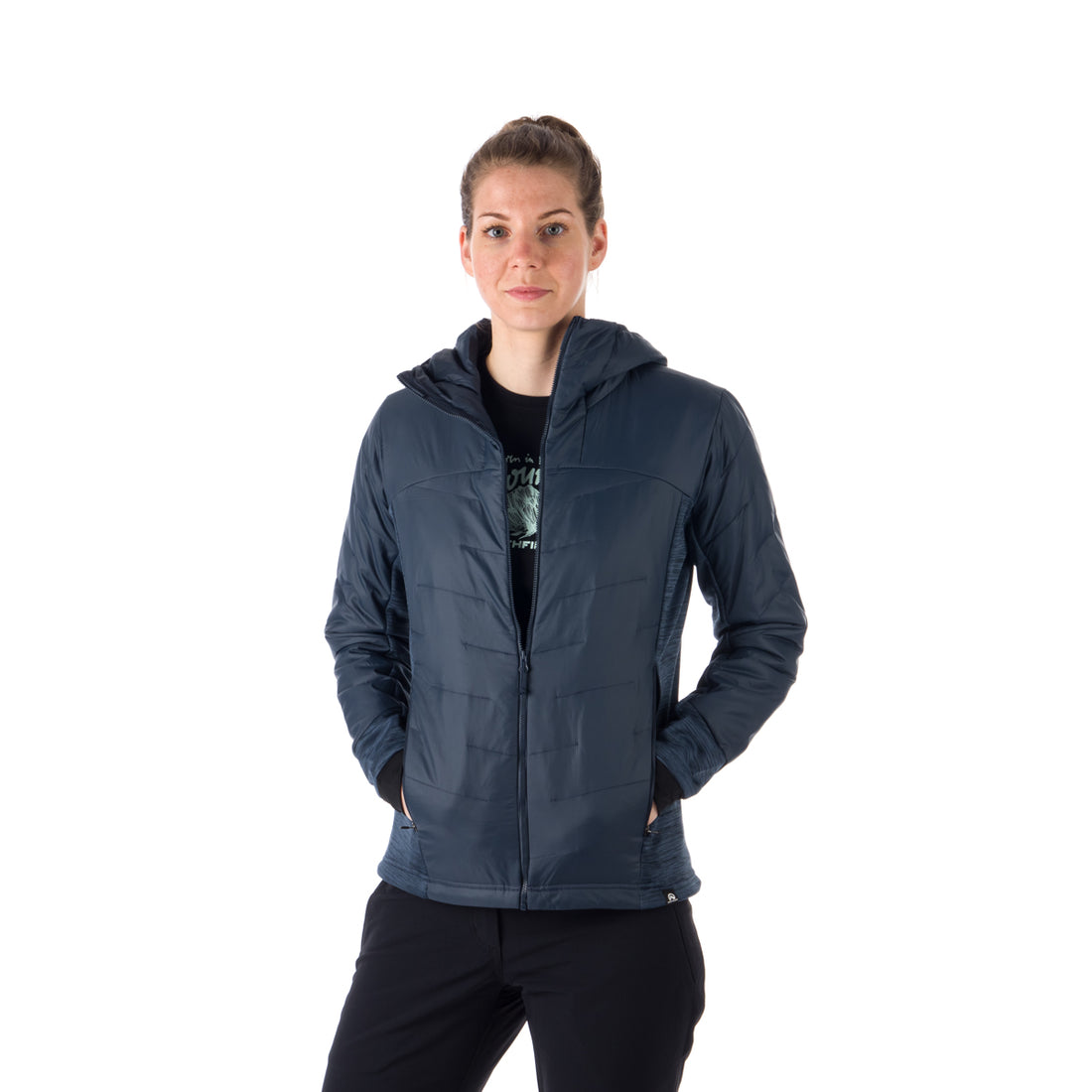 BU-6036OR women's hybrid active trekking jacket with PrimaLoft AUBRIE