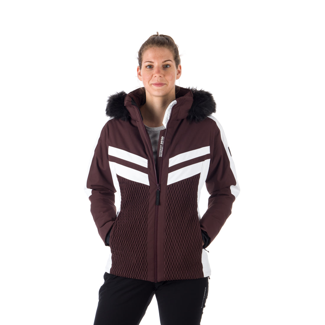 BU-6044SNW women's ski trendy comfort jacket insulated  BRANDI