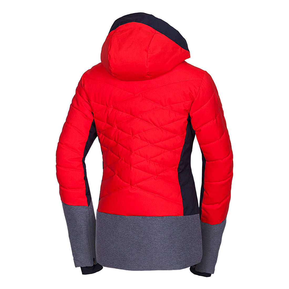BU-6045SNW women's ski combi melange quilted insulated jacket BRANDY