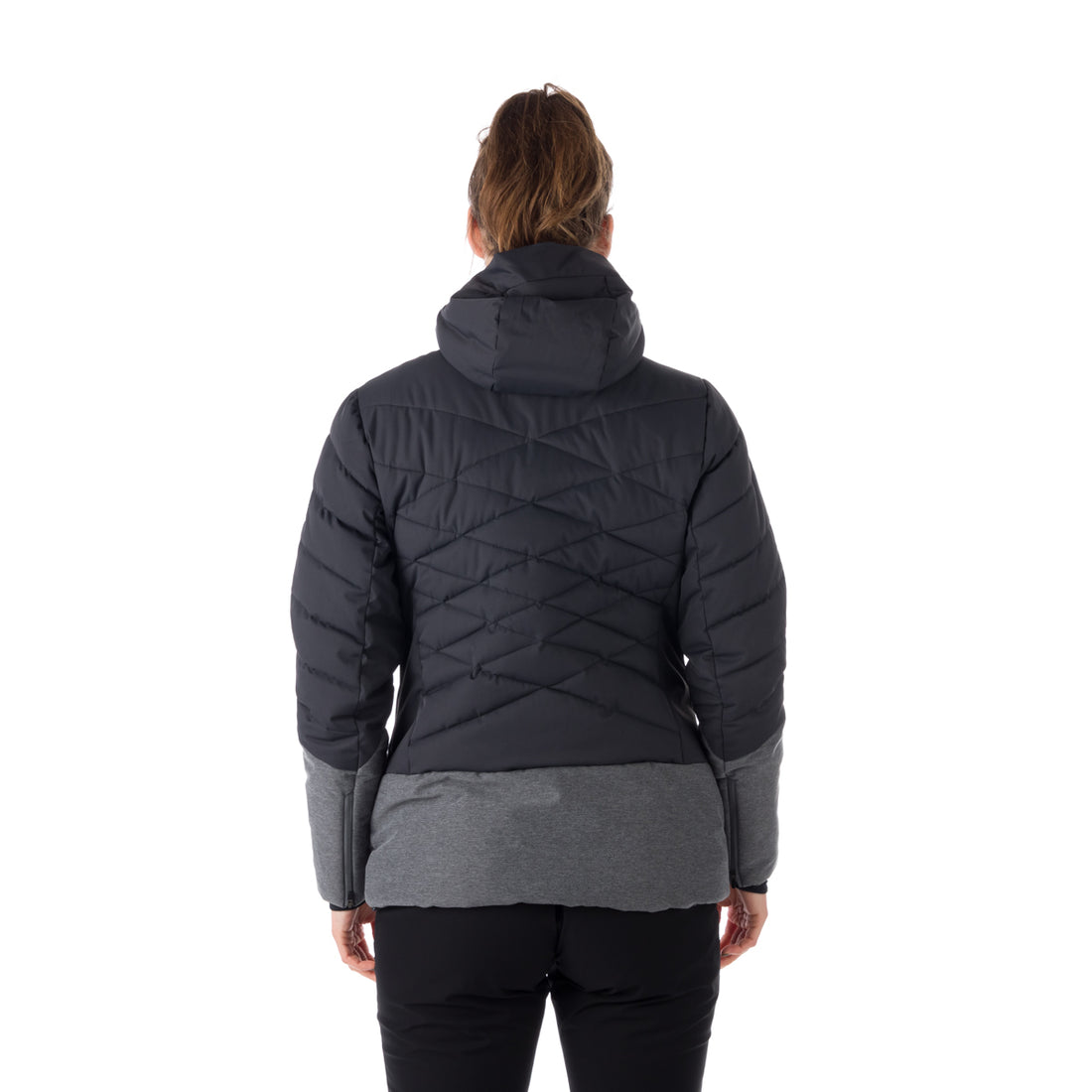 BU-6045SNW women's ski combi melange quilted insulated jacket BRANDY