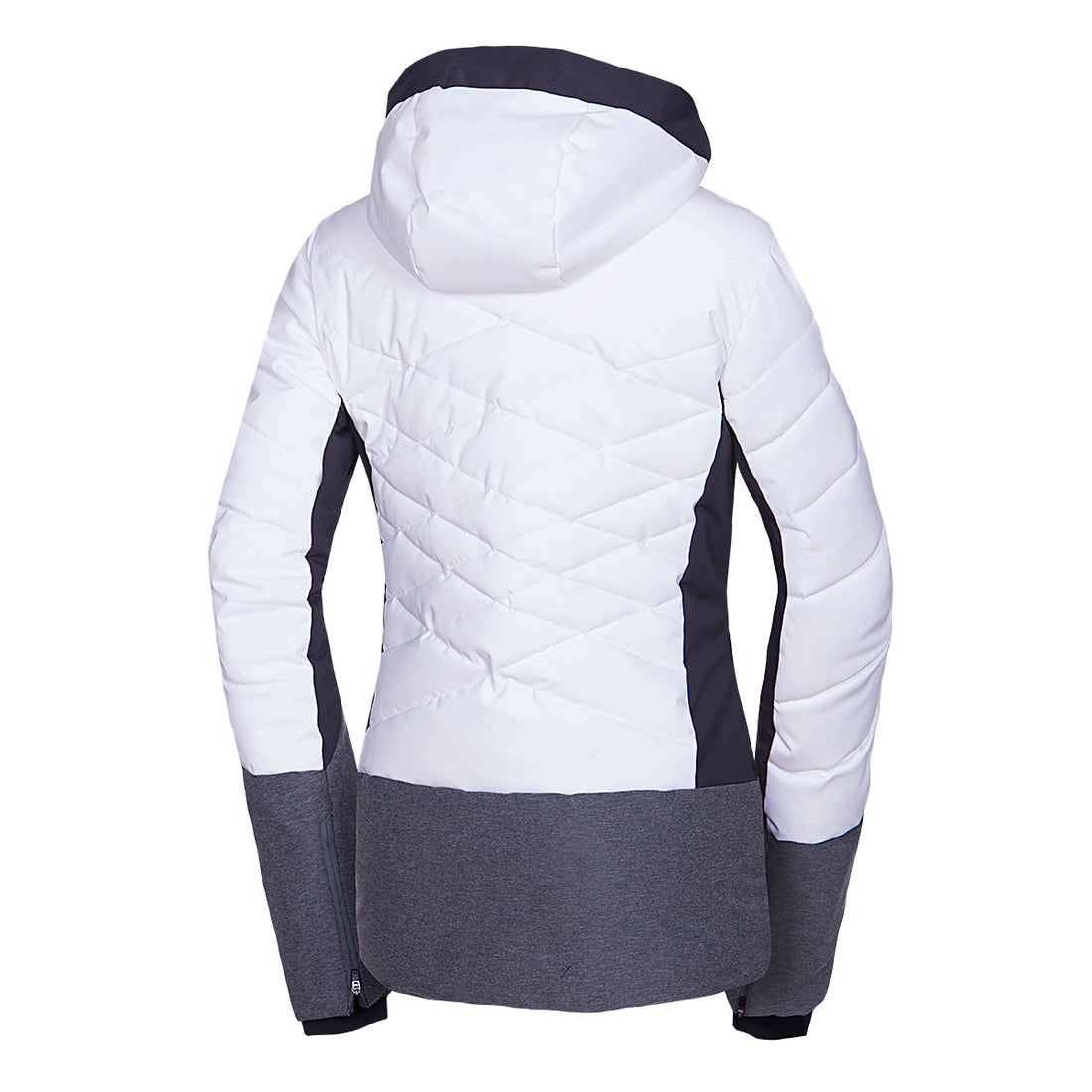 BU-6045SNW women's ski combi melange quilted insulated jacket BRANDY
