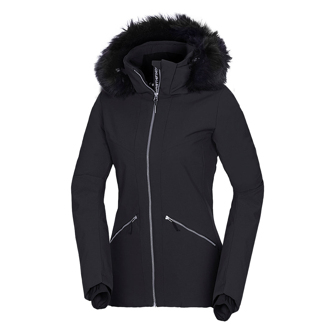 BU-6046SNW women's ski trendy elegant prolonged jacket BRINLEY