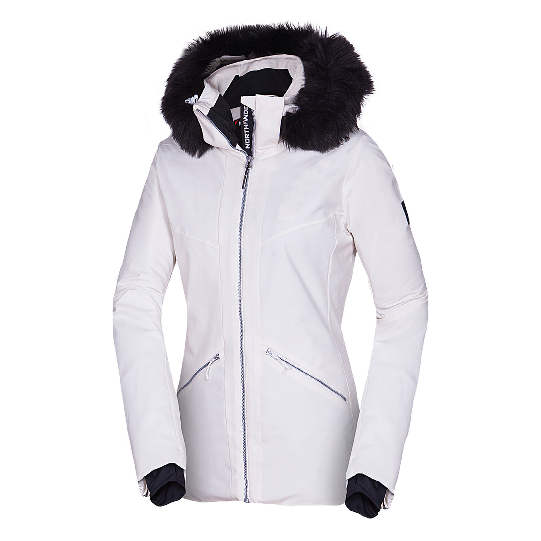 BU-6046SNW women's ski trendy elegant prolonged jacket BRINLEY