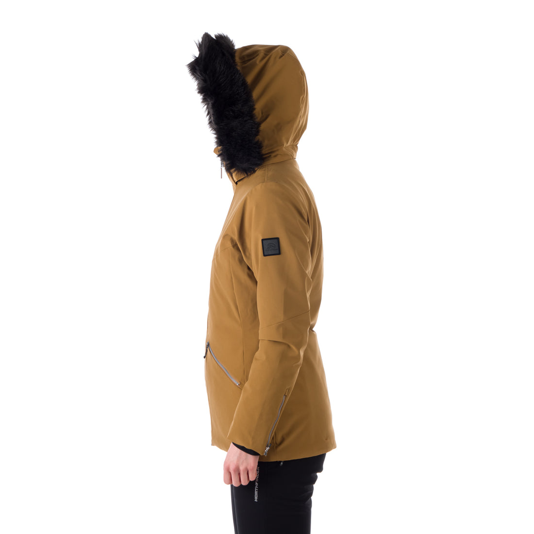 BU-6046SNW women's ski trendy elegant prolonged jacket BRINLEY