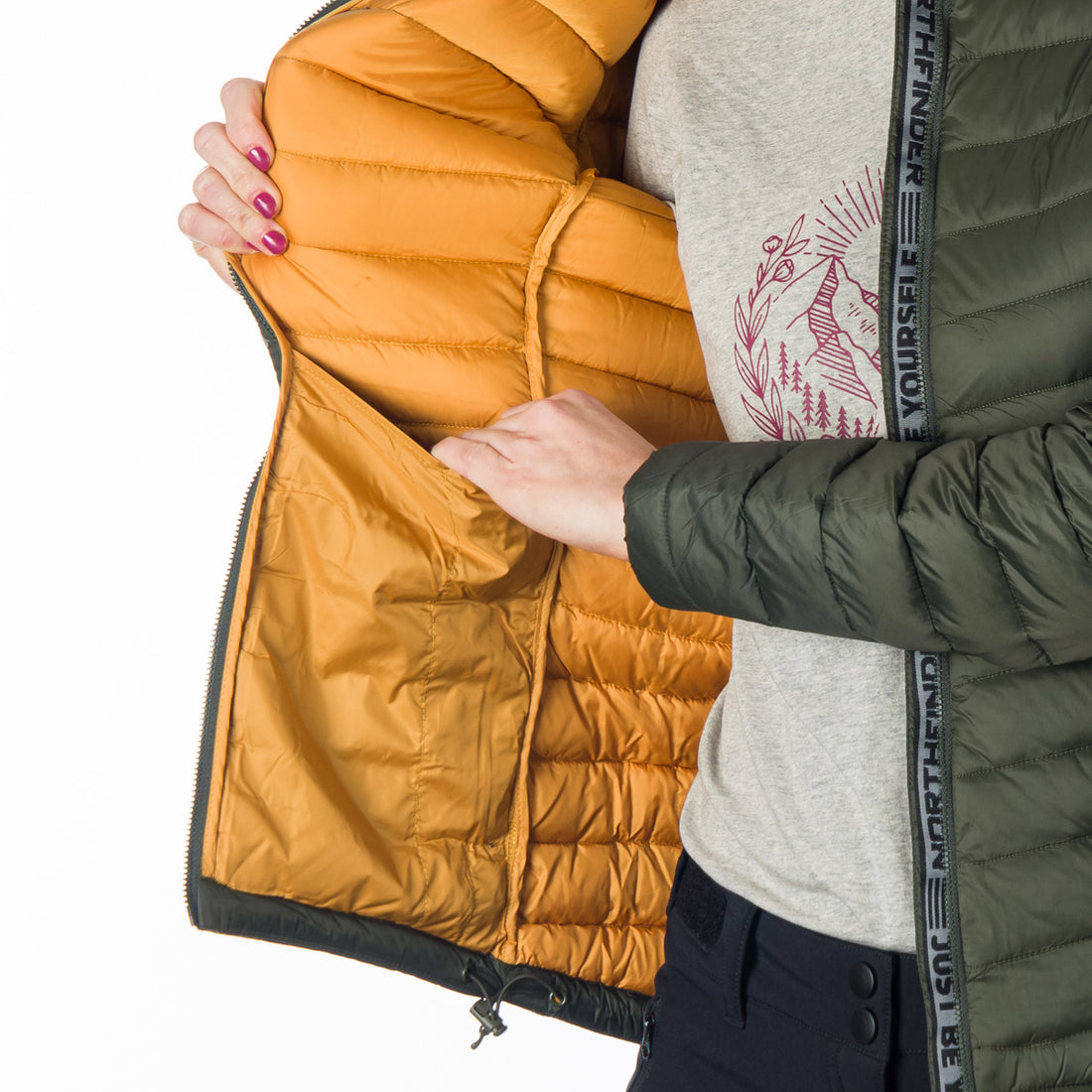 BU-6065SP women's sport lightweight like down elegant jacket CORNELIA