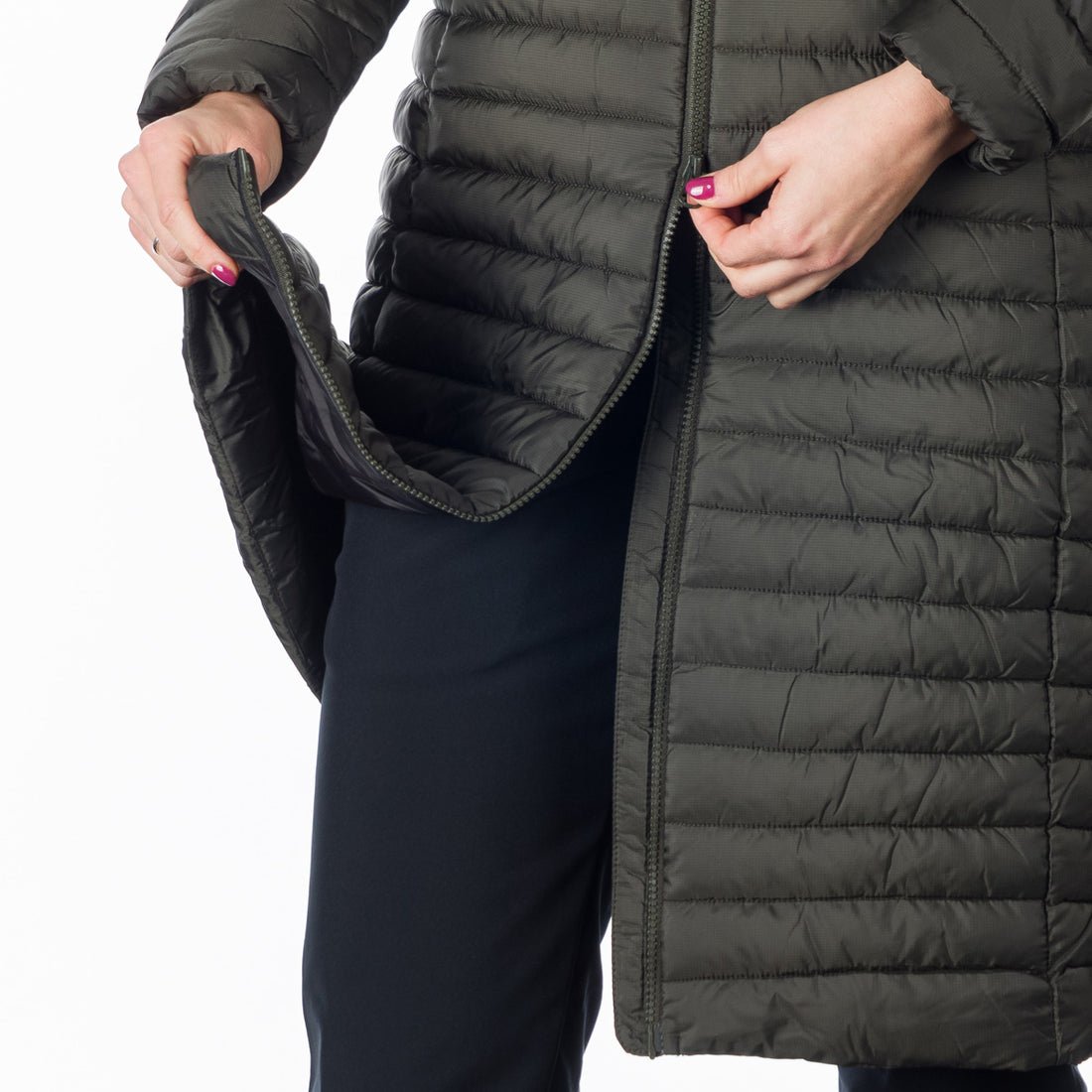 BU-6066SP women's sport like down jacket long style CUBA