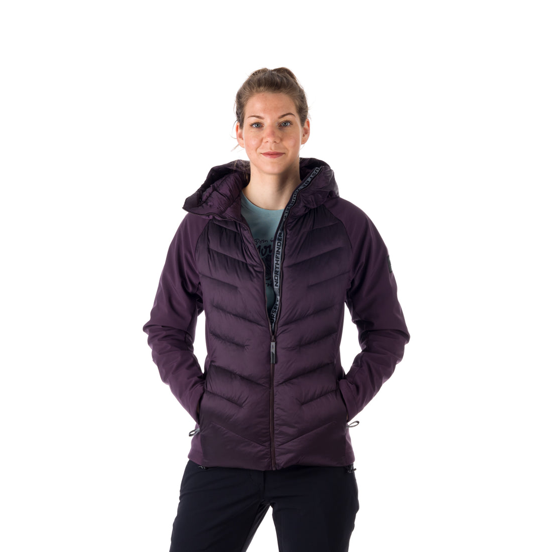 BU-6067SP women's trendy insulated jacket combination with softshell DESIREE