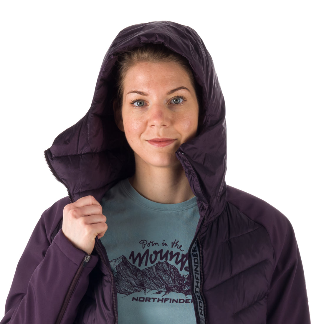 BU-6067SP women's trendy insulated jacket combination with softshell DESIREE