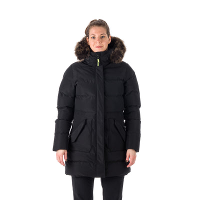 BU-6072SP women's sport insulated prolonged jacket with fur MEELEY