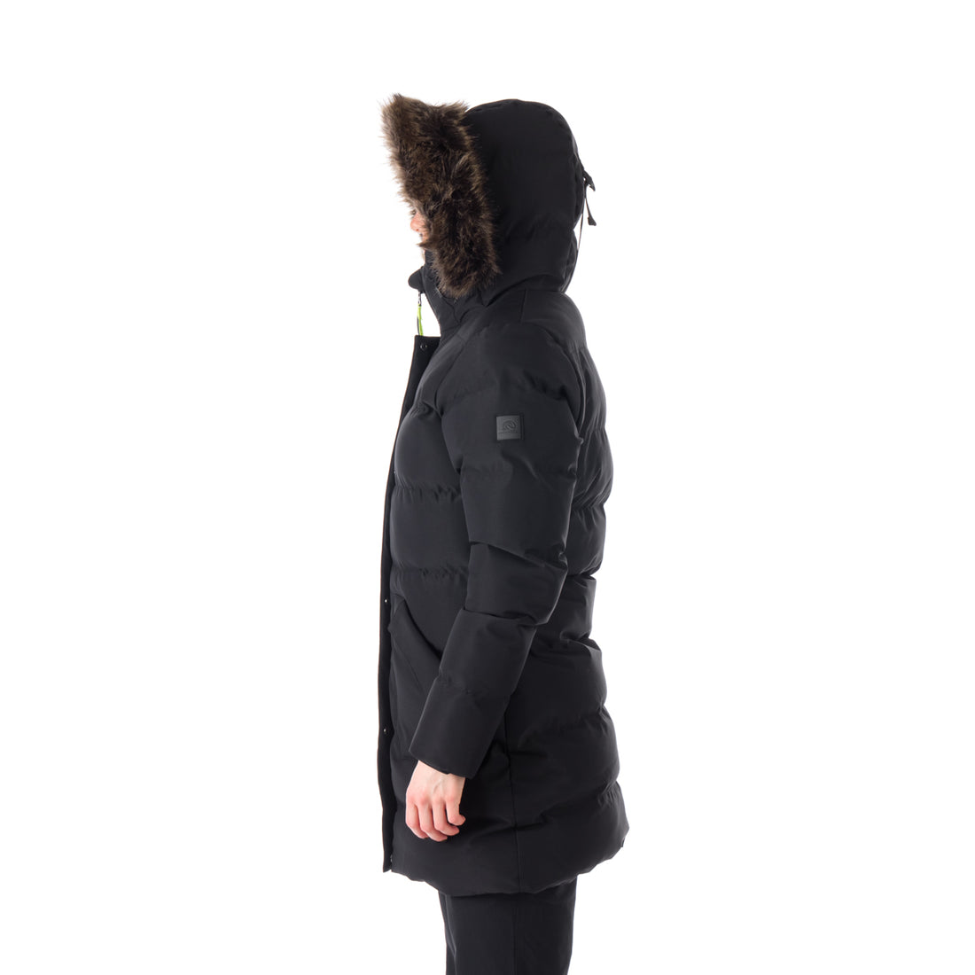 BU-6072SP women's sport insulated prolonged jacket with fur MEELEY