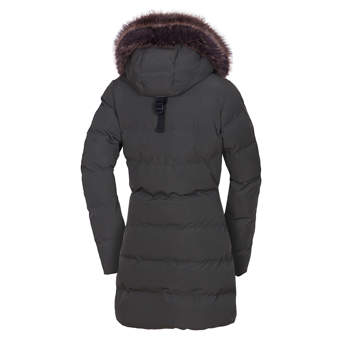 BU-6072SP women's sport insulated prolonged jacket with fur MEELEY