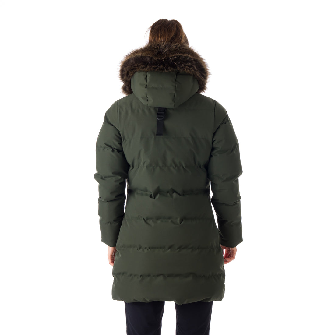 BU-6072SP women's sport insulated prolonged jacket with fur MEELEY