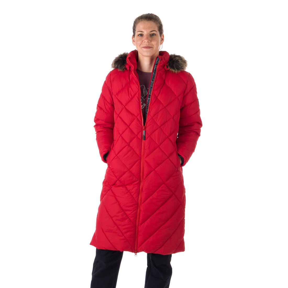BU-6074SP women's casual like down jacket long style GINA