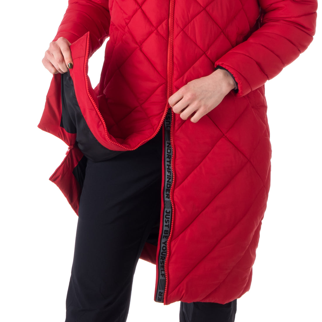 BU-6074SP women's casual like down jacket long style GINA