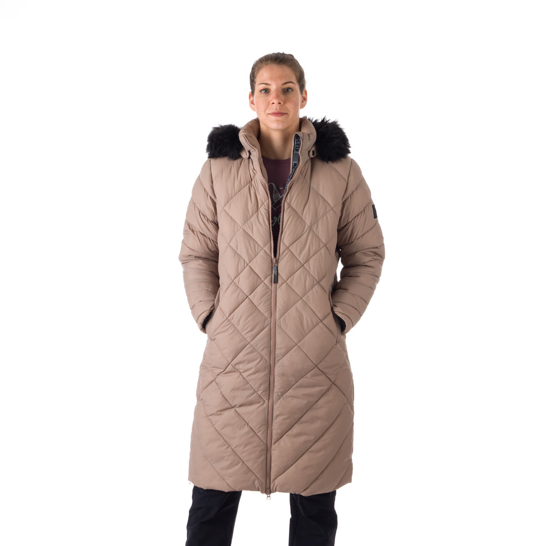 BU-6074SP women's casual like down jacket long style GINA