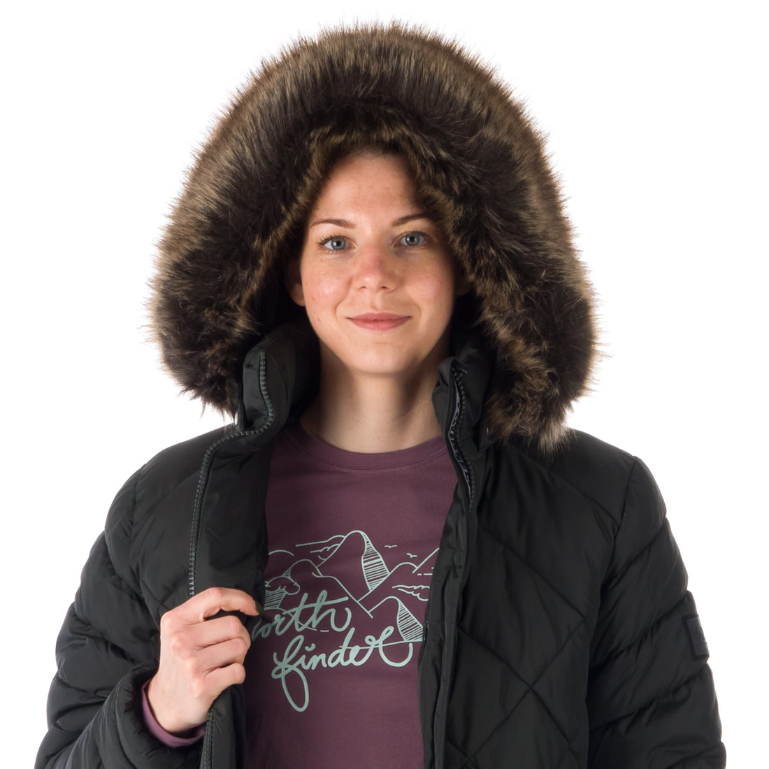 BU-6074SP women's casual like down jacket long style GINA